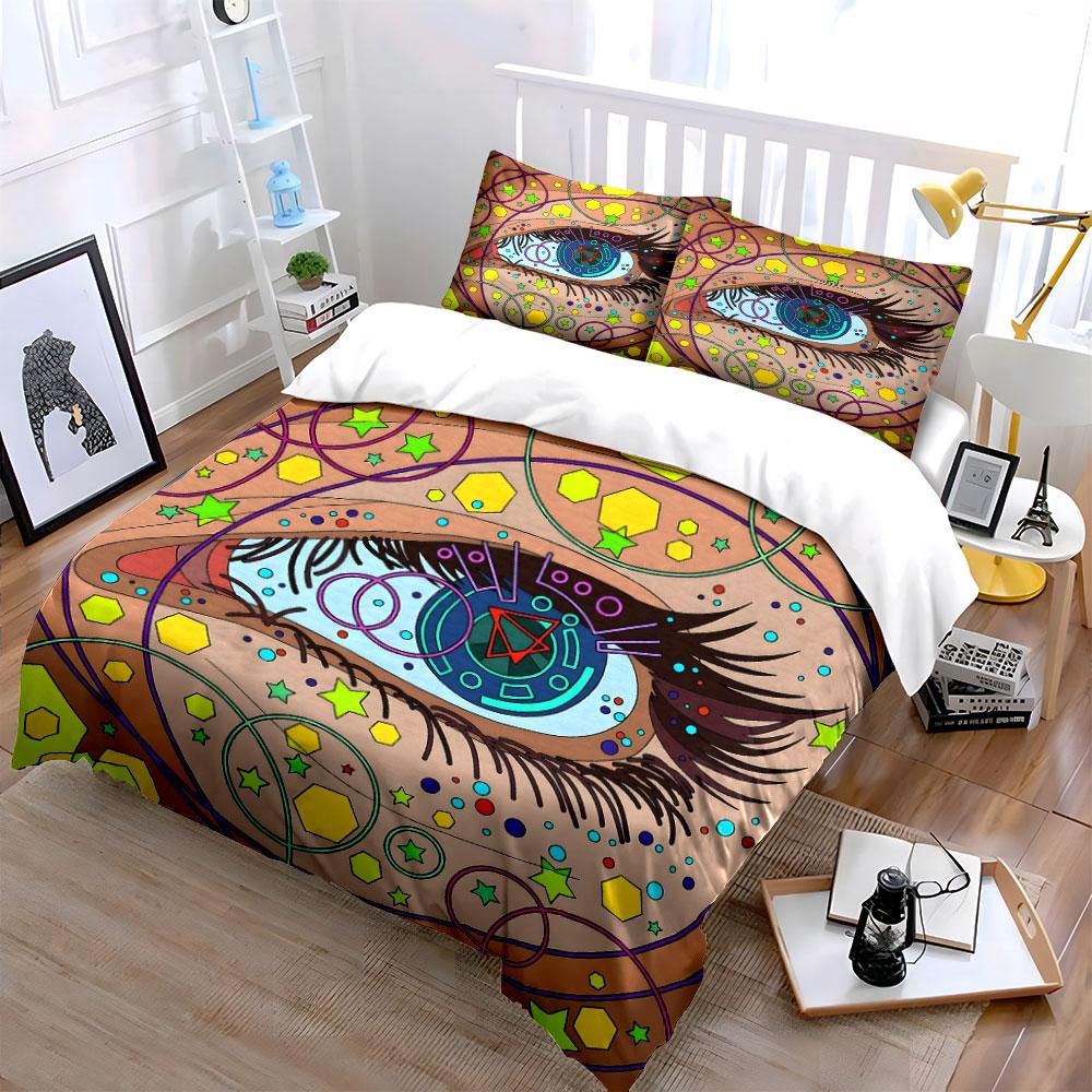 "Cosmic Gaze of Wonder" Bedding Sets Duvet Covers Pillowcases(1* Duvet Cover 2* Pillowcases Without Duvet Insert)