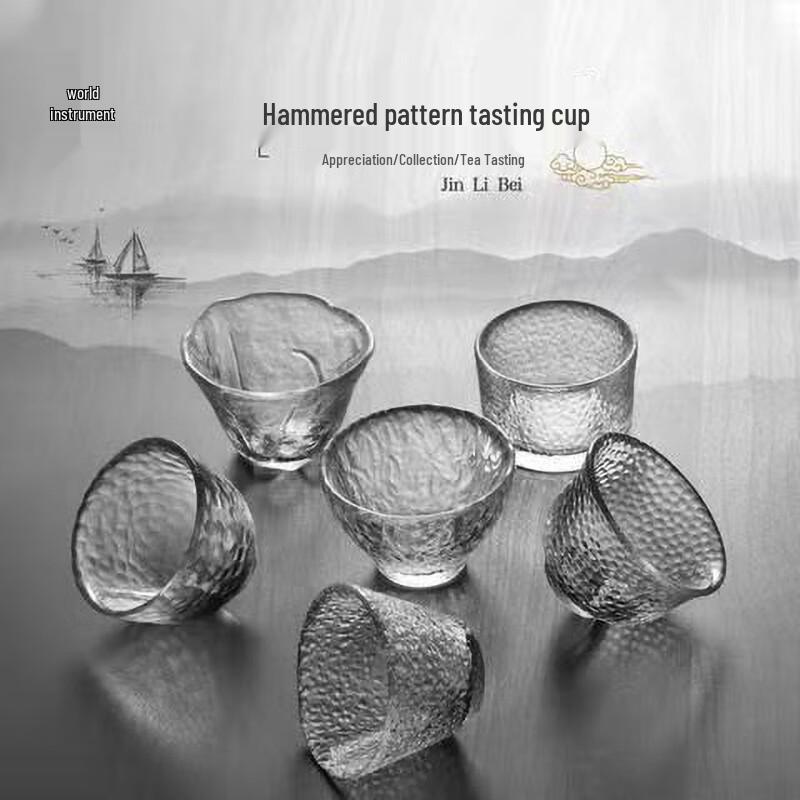 JIUMUQING Glass Tea Tasting Cup