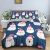 Set Biancheria da Letto Decorazione Natalizia Lusso Morbido Copripiumino Set 3D Stampato Natale Coperta Trapuntata King Queen Twin Size Tessile per la Casa