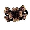 Bowknot Flower Crystal Hairpins Zircon Women Duckbill Clip Rhinestone Flower Hair Clip  Wash Face