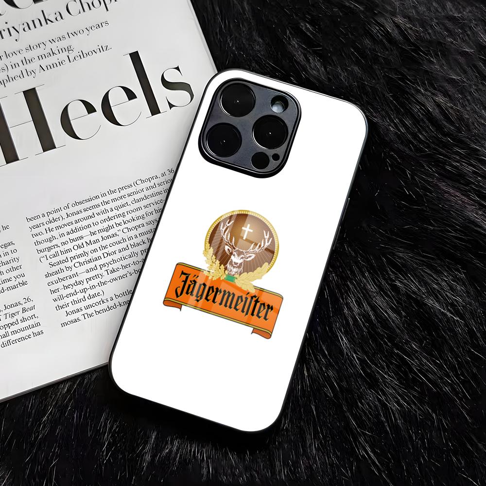 Hot J-Jagermeisters Phone Case For IPhone 17 Air 16 E Pro Max 15 14 13 Mini 12 Pro 11 Max Plus Black Glass Cover