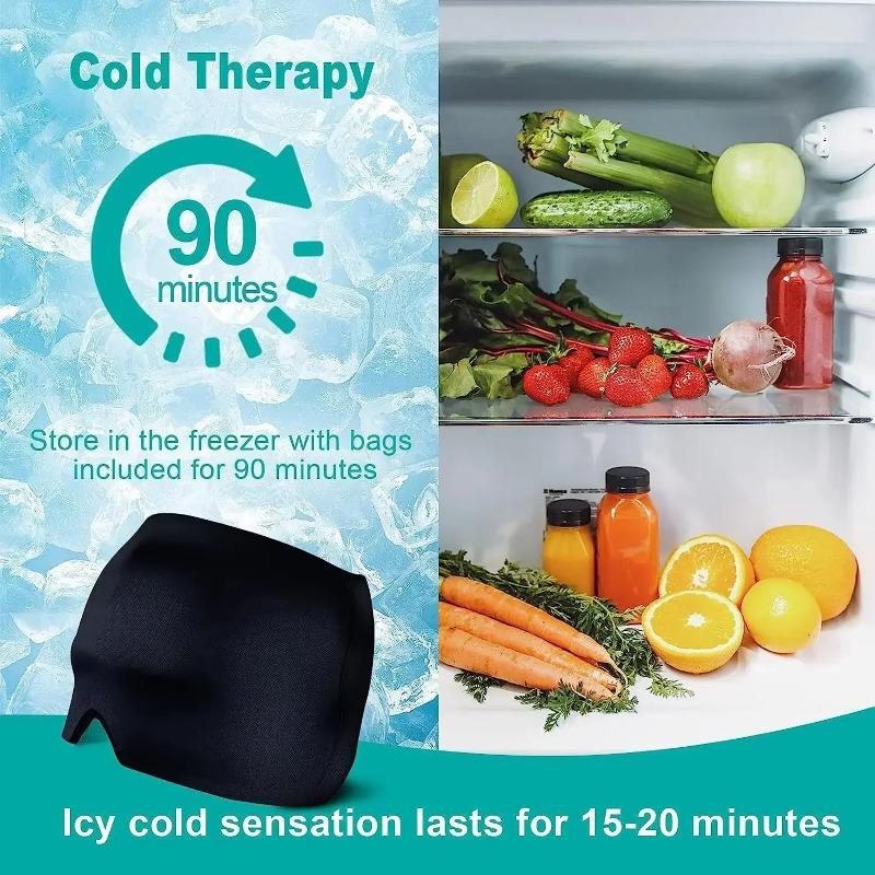 Migraine Relief Hat Headache Hat Gel Hot Cold Therapy Ice Cap For Relieve Pain Ice Hat Eye Mask Stress Pressure Pain Relief