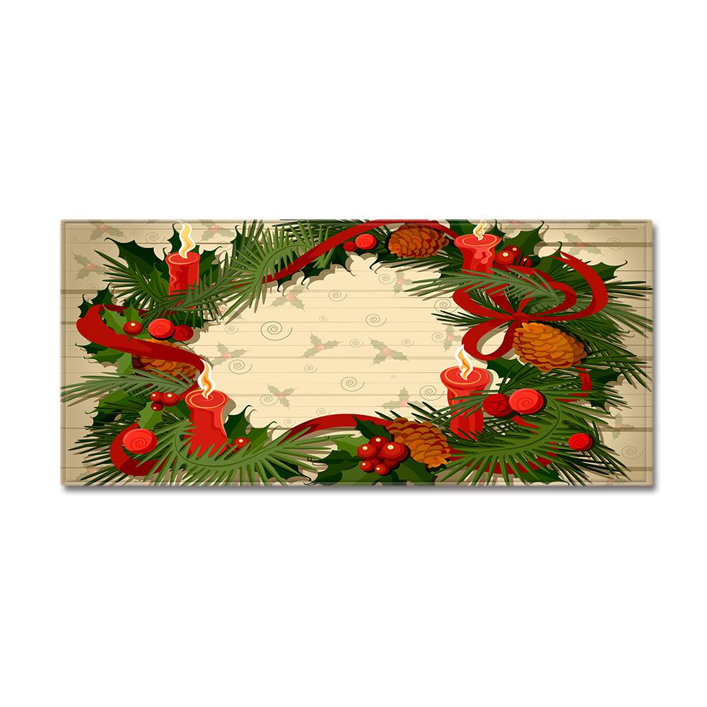 Christmas Kitchen Sand Carpet Doormat Long Floor Mat
