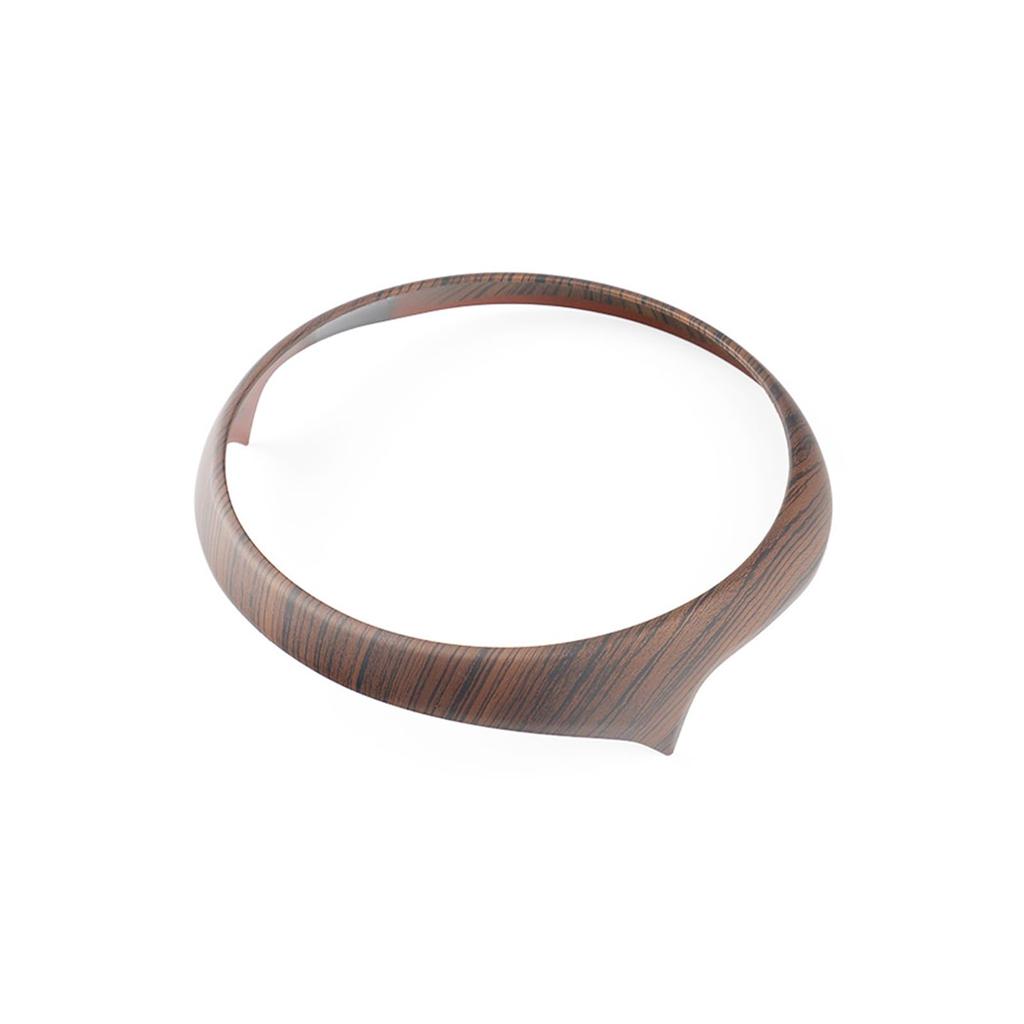 FDAIUN Mini F60 Center Control Navigation Decorative Frame, ABS Material, Stylish Custom Dress-Up, Interior Panel, 8.8in/22.5cm, Wood Stripe (Brown)