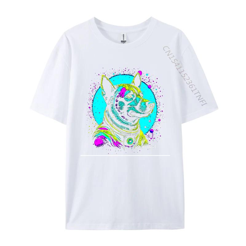 

German Shepherd Of The Galaxy Psychedelic TShirt Normal Discount ONeck Tops Shirt Tees for Men Novelty S
