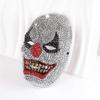 Maska czaszki inkrustowana diamentami, kolorowa maska diamentowa, bal maskowy, impreza Halloweenowa