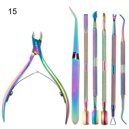 Aparador de cutículas profissional, exclusivo, aço inoxidável, ergonômico, durável, removedor de cutículas, empurrador, alicate, cortador