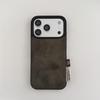 Autumn/Winter Retro Solid Suede Plush iPhone 17 Pro Max/16P/15/14 Case