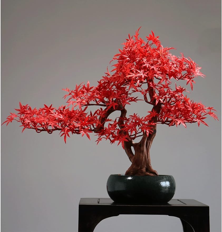 Artificial flowers potted plants wood decorative