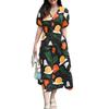 ZANZEA Women Summer V-Neck Boho Print Casual Short Sleeve Dress