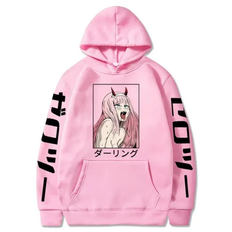 Men s Loose Casual Pullover Hoodie Colorful Anime Character Pattern Print Street Fashion Printed Top S