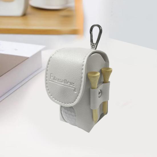Portable Golf Ball Storage Pouch with Keychain Anti-scratch Wear Resistant Golf Ball Waist
