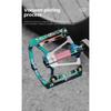 WEST BIKING 3 Bearing Bicycle Pedals Electroplated Aluminum MTB Road Bike Carbon Fiber Tube Anti-slip Pedals Bicycle Accessories