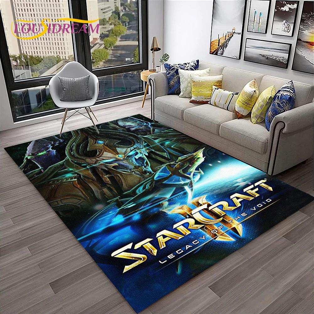 StarCraft Game Retro 3D Gamer Carpet Rug for Home Living Room Bedroom Sofa Doormat Decor,kids Play Area Rug Non-slip Floor Mat