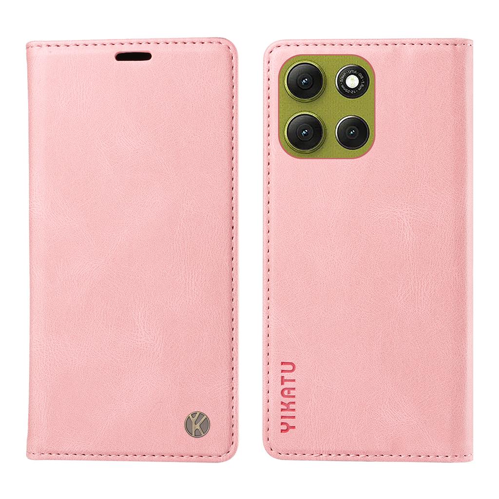 For Motorola Moto G86 5G Leather Cover YIKATU YK-004 Skin-Touch Wallet Phone Cases