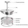 French Press Replacement Base Plate with Permanently Attached Nut and Removable Nut for 50oz Coffee Press