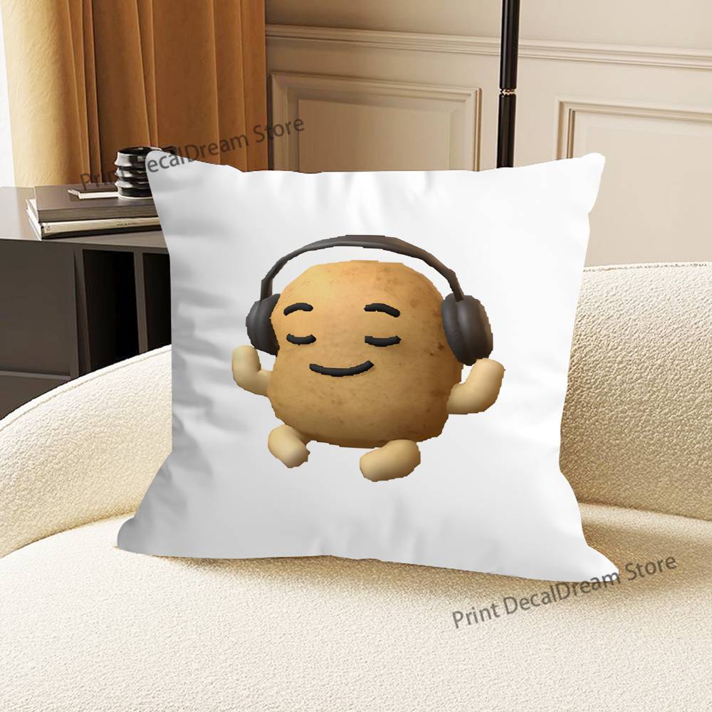 Cute T-Tuktak Potato Pillow Case Ultra Soft Skin Friendly Fabric Cloud Like Comfort & Concealed Zipper