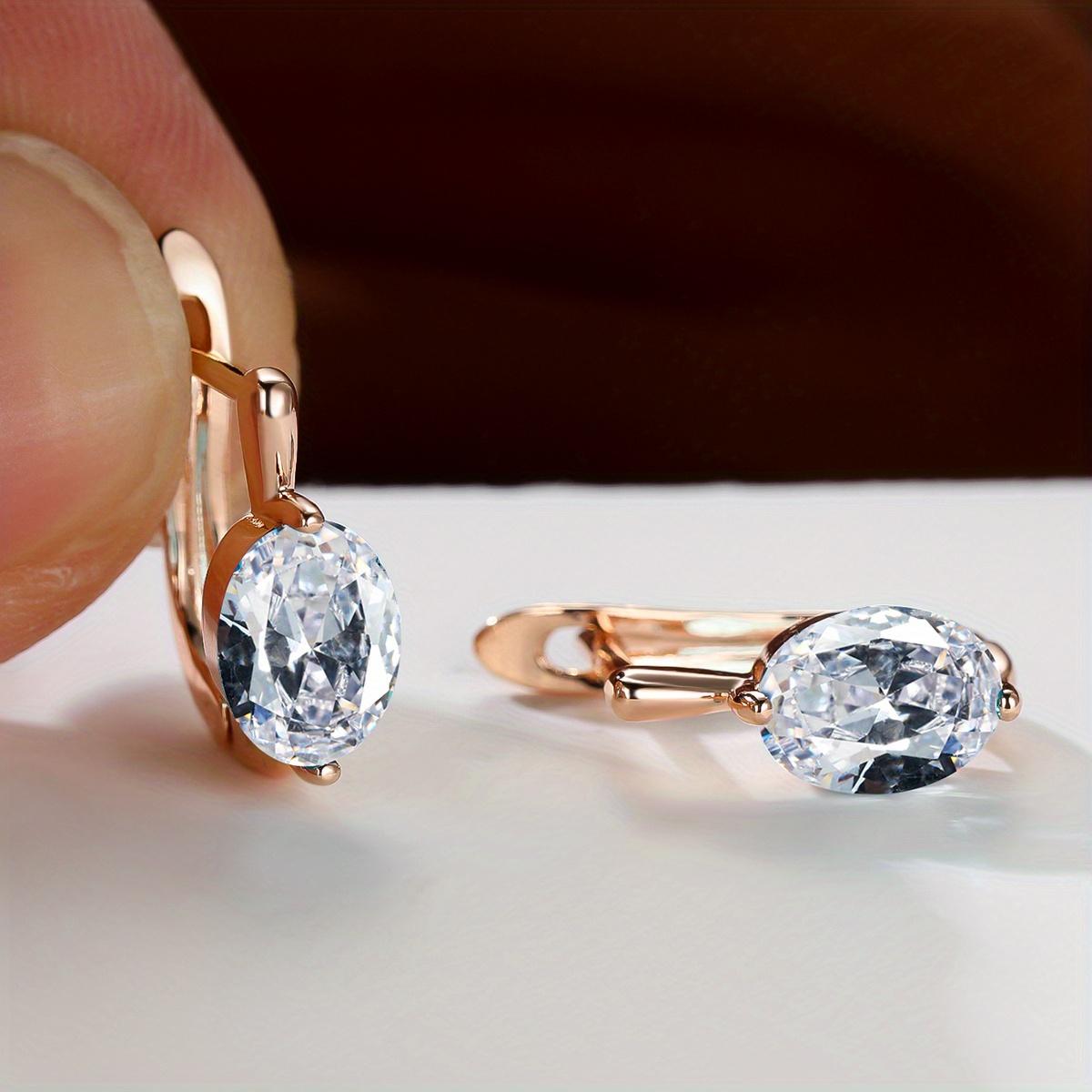 

Изысканные серьги-кольца золотого цвета овальной огранки, красные, синие, зеленые, цвета морской волны, серьги-кольца с камнем, женские серьги-гвоздики на свадьбу, подарок на день рождения, ювелирные изделия, свадебные женские серьги белый