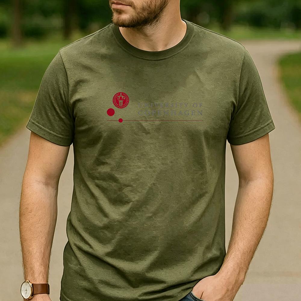 Vintage Retro University of Copenhagen Logo Cotton Graphic T Shirt Unisex Short Sleeve Alumni Graduate Holiday Birthday Gift Top