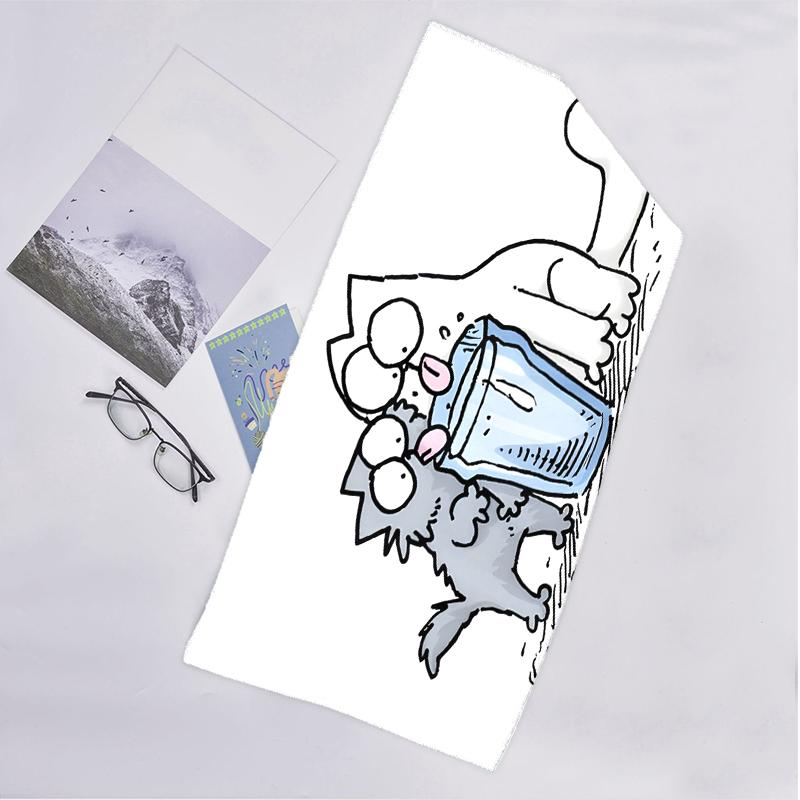 Simon'S Cat Fashion Beach Towel: Ideal for Summer Adventures Soft, absorbent and quick drying suitable for swimming and bathing