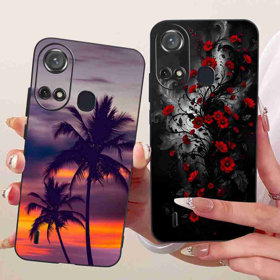 CAse For ITEL A58 Lite Silicone Soft Cover Capa For ITEL A58 A 58 Lite A58Lite New Fashion Butterfly Back Cover Bumper Capa