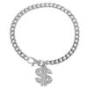 43cm Luxus Hunde Gold Halskette Dollars Metall Kette Halsband Haustierzubehör Hundezubehör