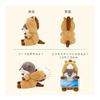 Ribuhaato Hood Sitting Hug Pillow M Premium Nemunemu Animals Otter Curly (Total Length Approx. 31cm) Horse Zodiac Stuffed Toy 37029-33