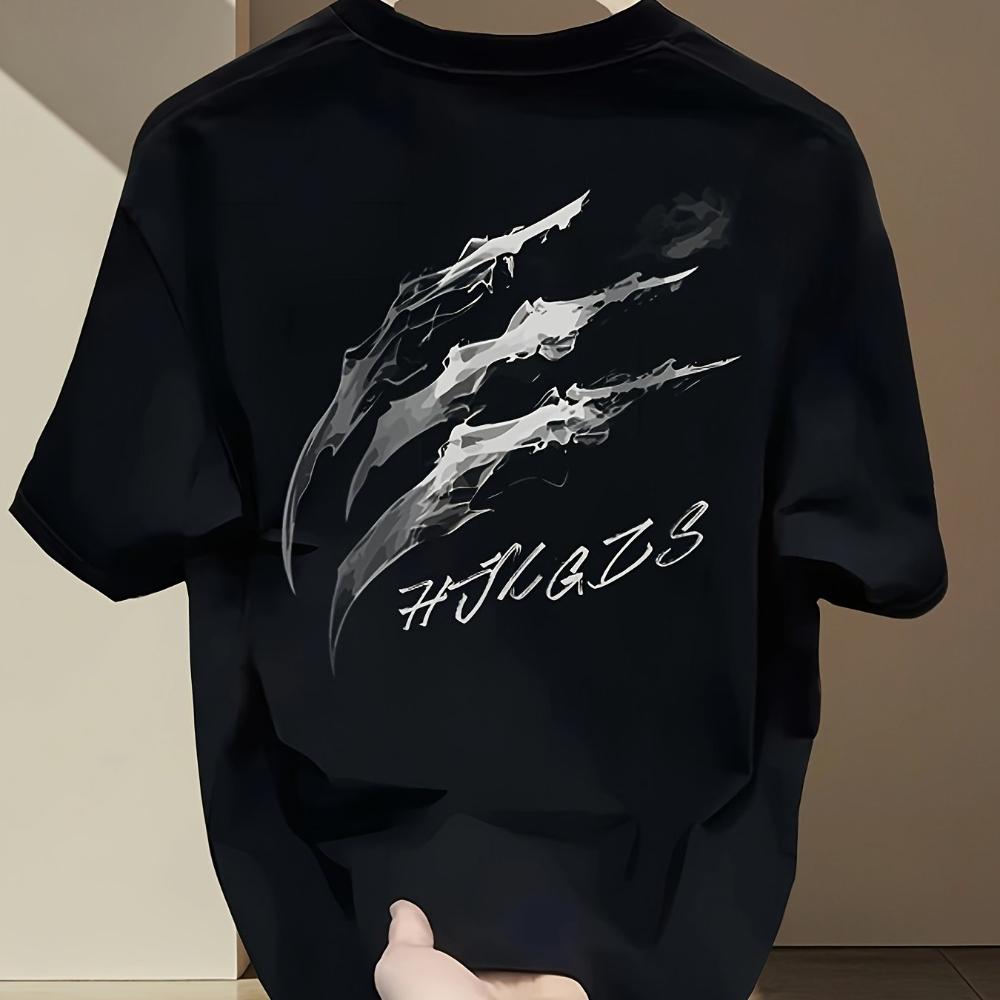 UnisexS Summer Heavy ShortSleeve TShirt with Trendy Prints Versatile Korean and Japanese Style Unisexs Tshirts for Summer Unisex