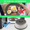 10,2 Zoll Mikrowellen-Abdeckhaube 2-in-1 Abdeckung als Spritzschutz Zusammenklappbarer Deckel für Teller Schüssel Mehrzweck-Küchenhelfer