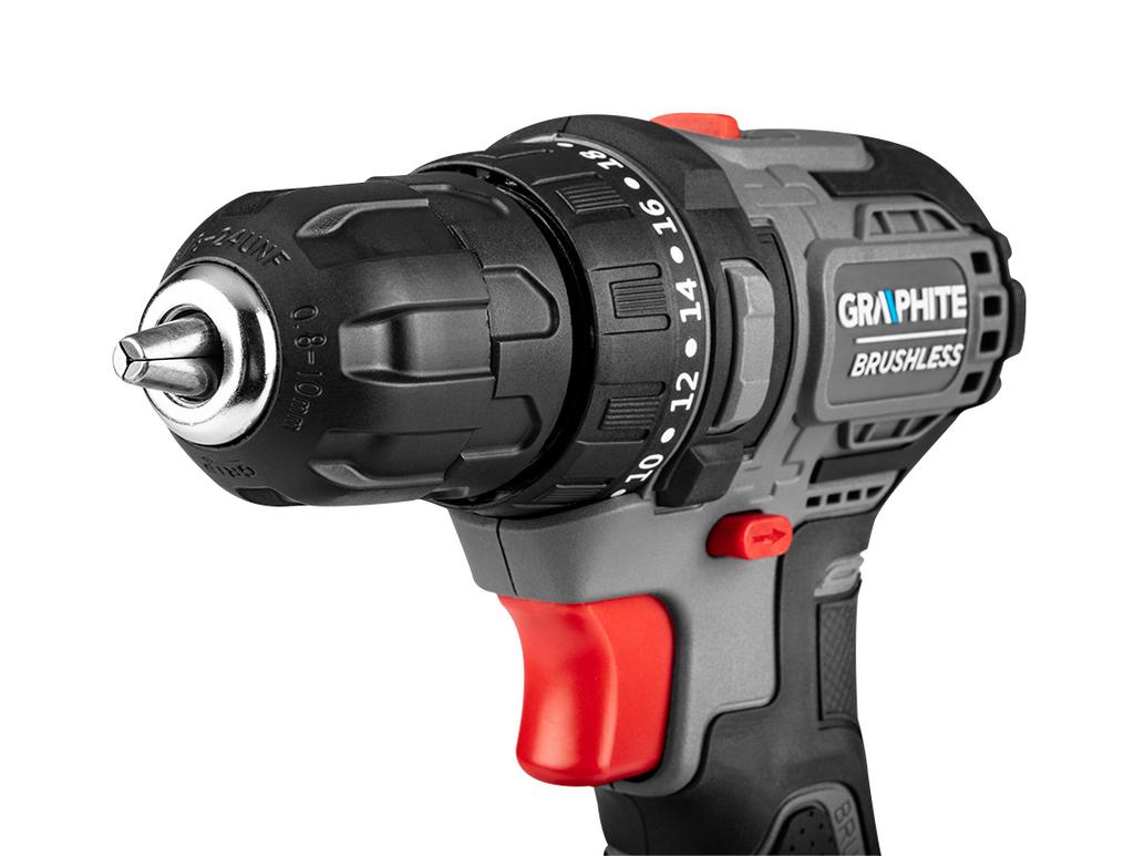18V Brushless Drill Driver, 10mm Chuck, Compact, Energy+, No Battery