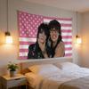 1pc MadeInUU Jake  Johnny Themed Tapestry  Pink American Flag Printed Wall Art Decorative Hanging Cloth for Home Bedroom Dorm