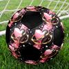 Heart Indoor Soccer Ball Colorful Machine Stitched PVC Size 5 Team Training Competition Ready Durable High-Bounce Cool Sports Gift