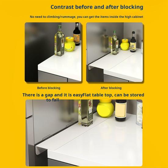 Countertop Extension Board Punch-free Waterproof Gap Filler Barrier Narrow Gap Kitchen Extention Plate Thick