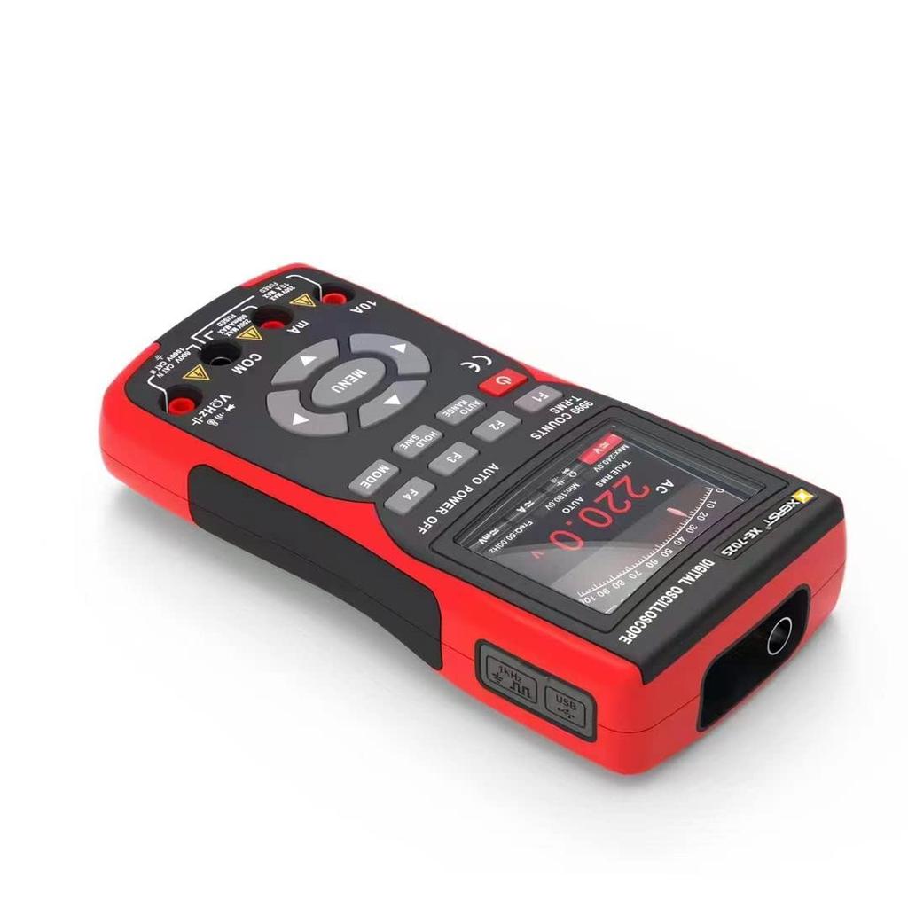 Handheld 10MHz High Professional 999 Count Digital Auto Test 2-in-1 Oscilloscope/Multimeter, Bandwidth, 48MSa/s Sampling, Oscilloscope, Multimeter,