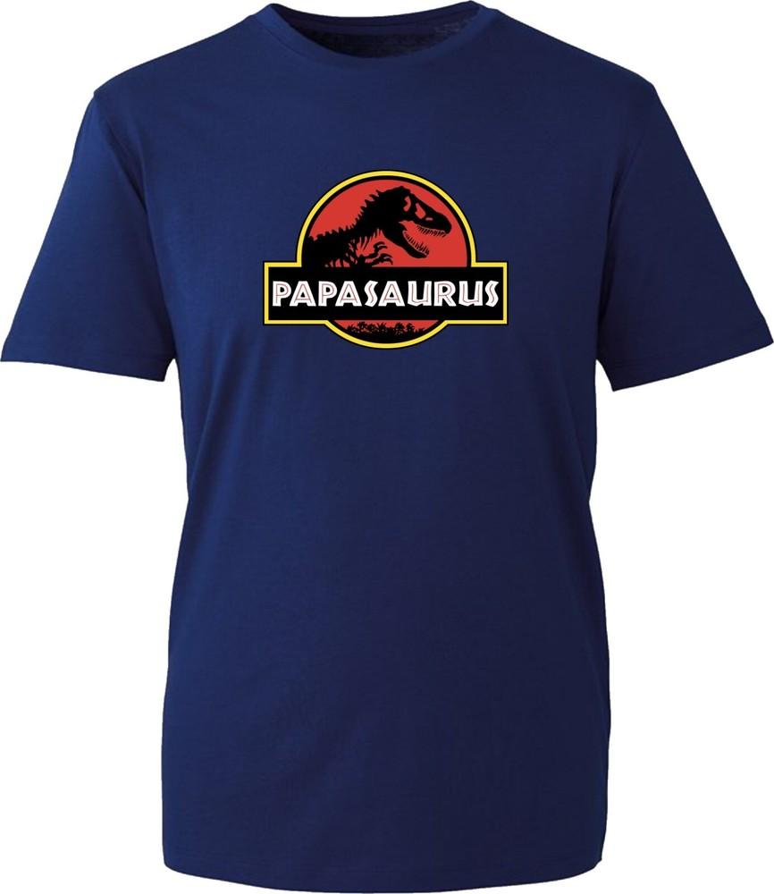 Papasaurus Trex Father Day Tshirt Dinosaur Lovers Grandpa Dad Birthday Tee Top S