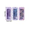 8PCS Eraser Protractor Plastic Triangle Ruler Portable Ruler Compasses Set  School Office