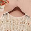 Hollow Out See-through Knitwear Loose-fitting Thin Pullover Top All-match Short with Skirt Jacket Thin Blouse Breathable Knit Sweater Short Section