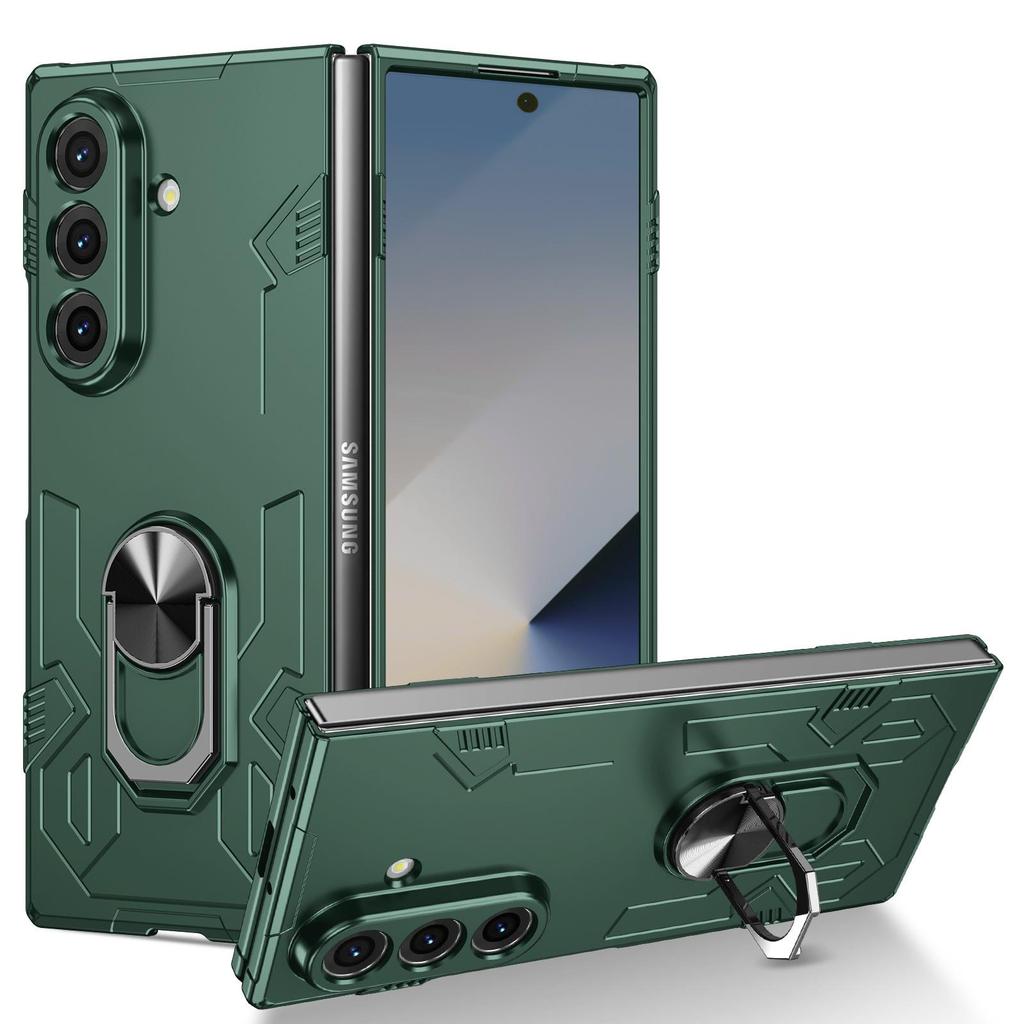 Suitable for Samsung Galaxy ZFold7 Mech Ring Folding Phone Case Z Flip7 Car 360 Bracket Case
