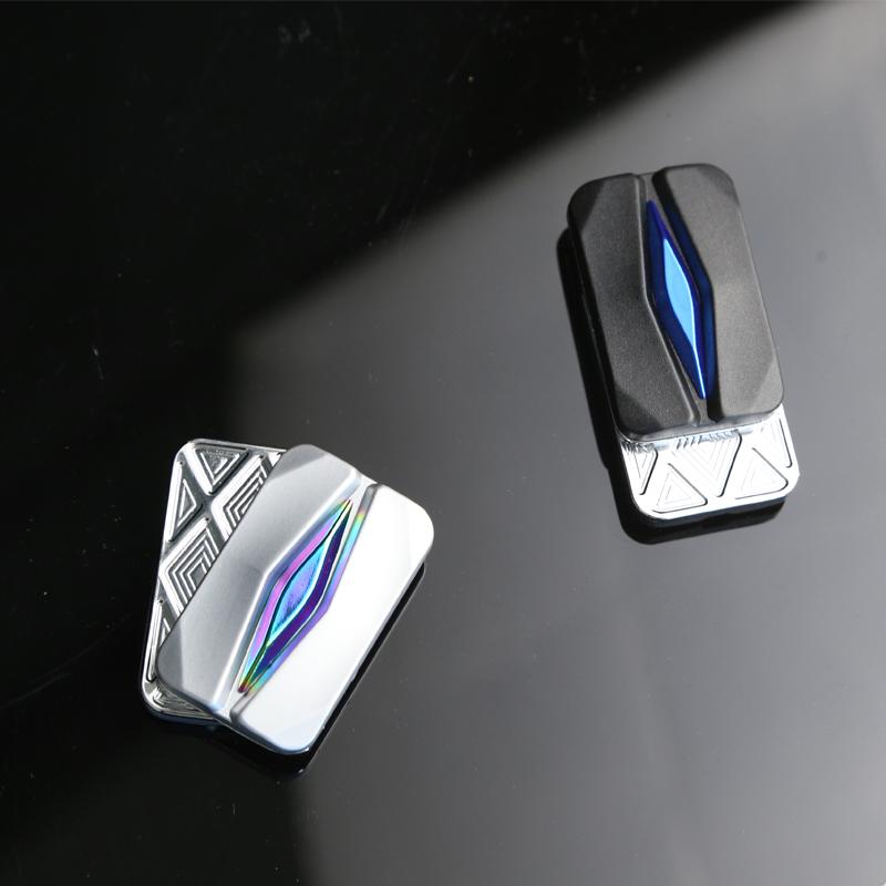 Future Punk Style EDC Fidget Slider Push Fidget Toy Fashion Metal Stress Relief Toy Fun Office Relaxation Gadget ADHD Tools