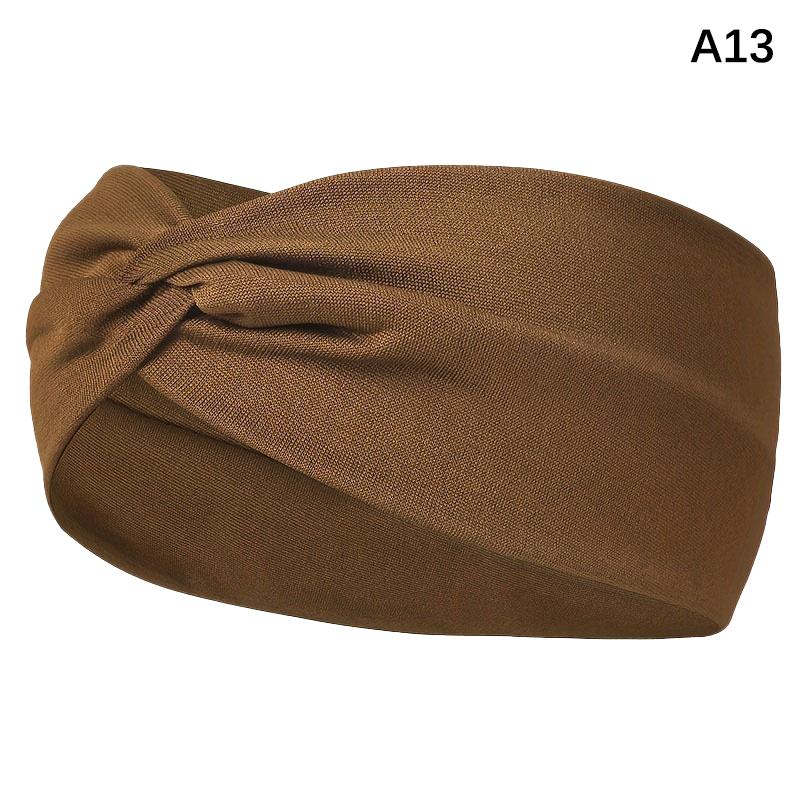 Faixa de cabelo elástica larga, pilates, ioga, fitness, corrida, ciclismo, faixa de suor, turbante, maquiagem, arco de cabelo, faixa de cabeça para mulheres