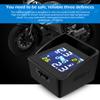 Solar Motorcycle TPMS Tire Tyre Pressure Monitoring Alarm System with 2 Sensors
