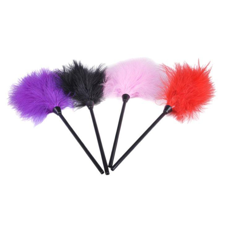 Feather Paddle SM Toy: Erotic Flirting Feather Brush Stick for Adults