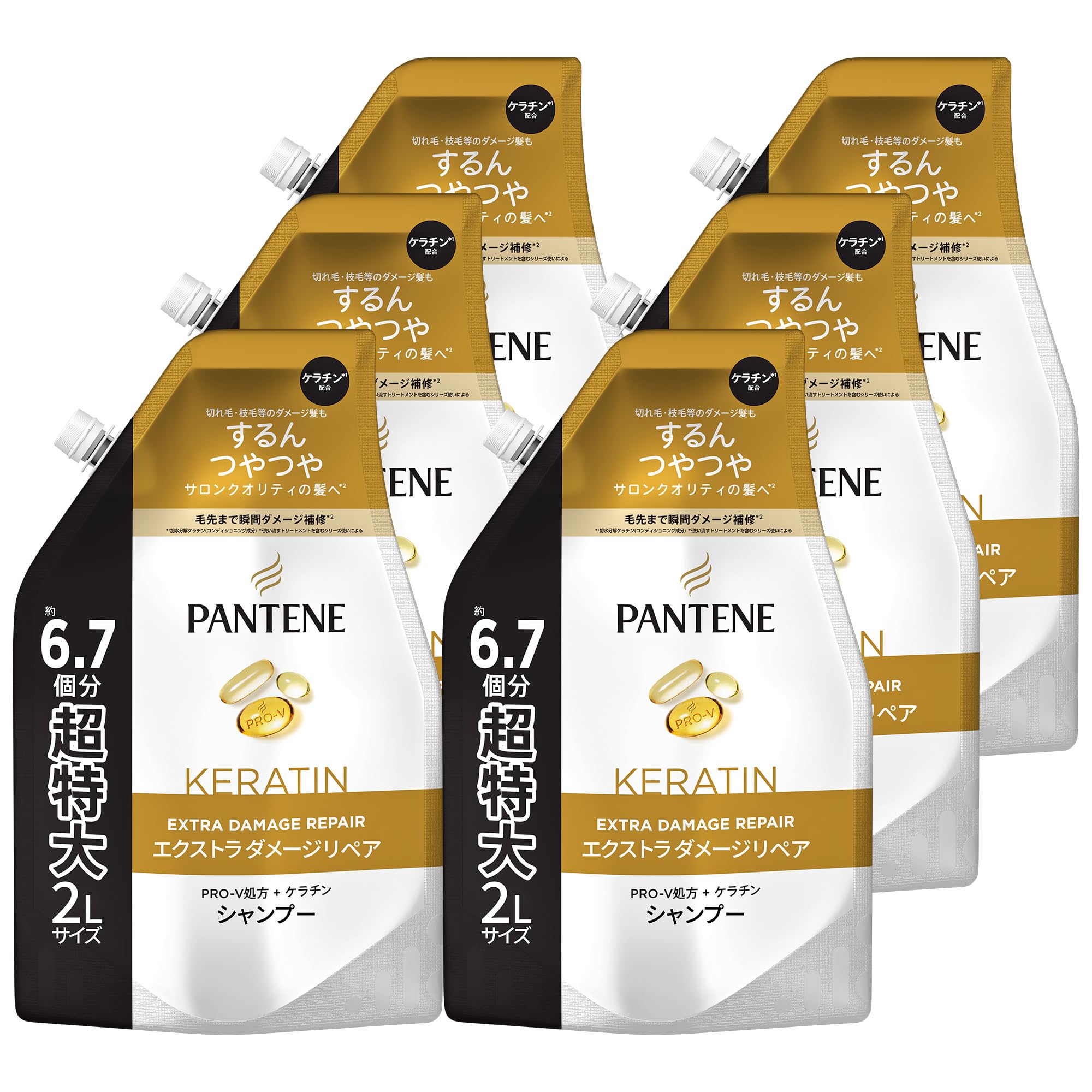 

Pantene Shampoo Refill Extra Large 2L x 6 Extra Damage Repair
