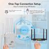Dual Network Interface Wifi 6 Repeater Signal Amplifier Router 300Mbps Signal Booster Cellular Communication Amplifier