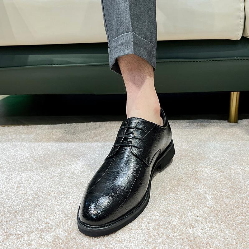 Leather Shoes Men'S Spring Youth Breathable Trend British Business Dress Versatile Casual Shoes 66773-P
