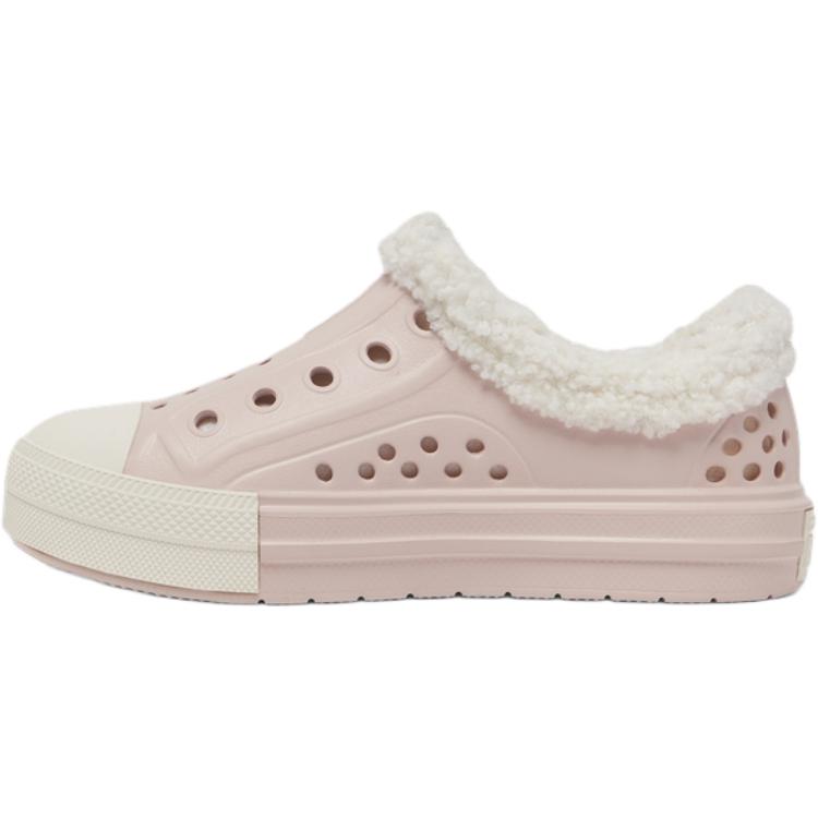 

Converse Chuck Taylor All Star Play Lite CX Low PS Sherpa - детские кеды Flush Stone Pink Egret A10042C 33.5