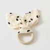 Rabbit Ears Newborn Teething Ring Natural Wooden Chewing Appease Toy  Home