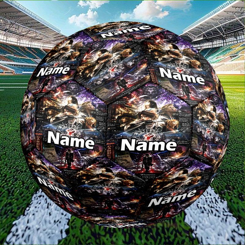 Custom Name Personalized Final Fantasy Print Size 5 Soccer Ball Training & Match Football, for Team, Kicking, Gift for Football