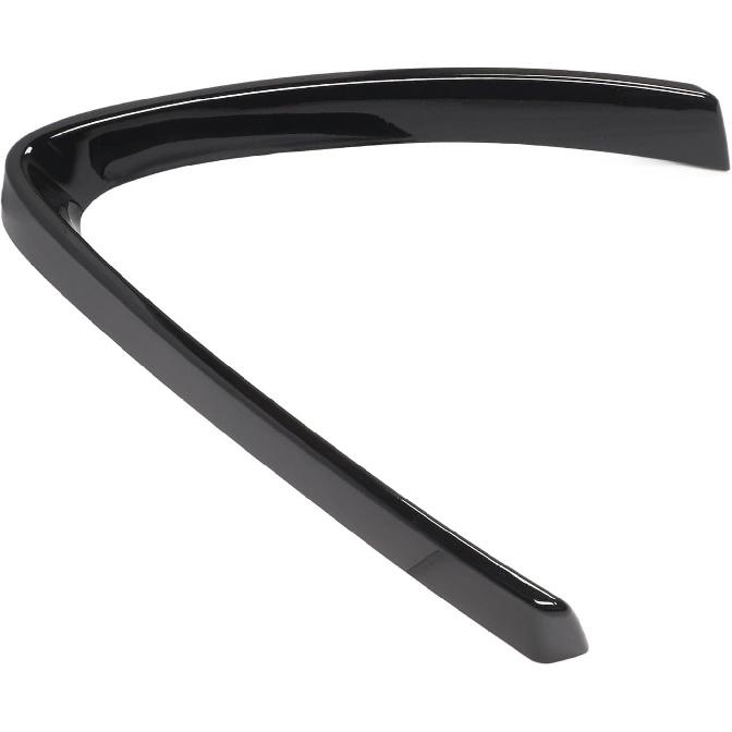 Bumper Grill Trim,V Shape Front Grille Decoration,Bright Black Grill Cover,Compatible with Alfa Romeo Stelvio 2017-2023