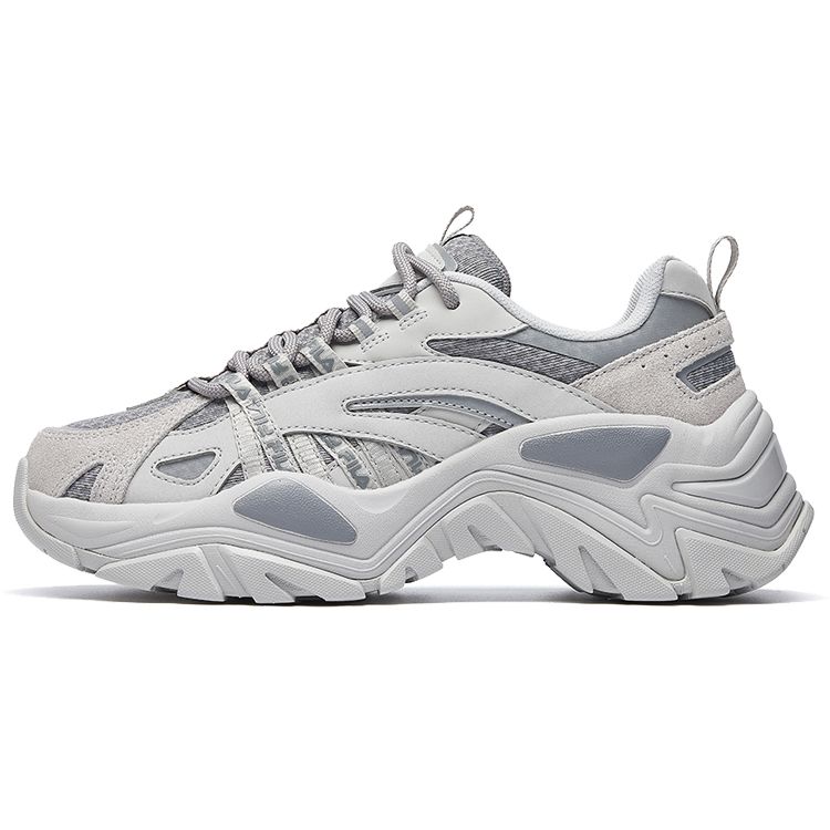 Fila Disruptor Polyester Fabric Nylon Fashion Versatile Low-Top Casual Shoes Women Sneaker Antarctic-Gray F12W034120FAG